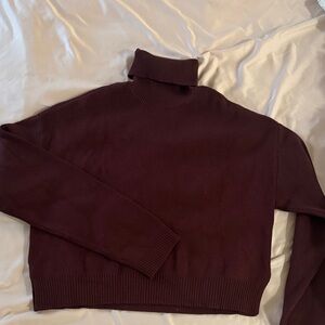 Dynamite Deep Burgundy Turtleneck Sweater